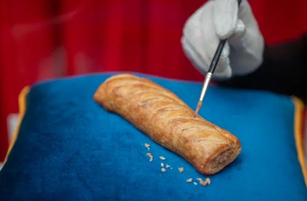 greggs sausage roll madame tussauds