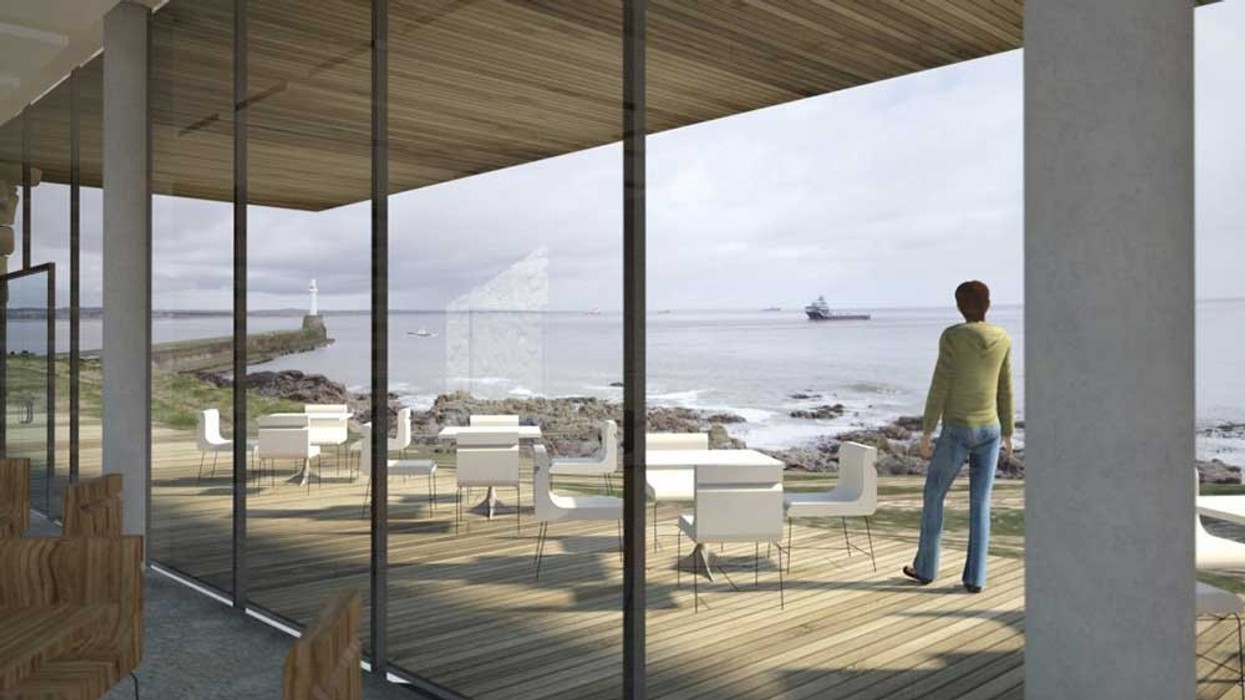 Greyhope Bay Aberdeen visitor centre dolphin watching