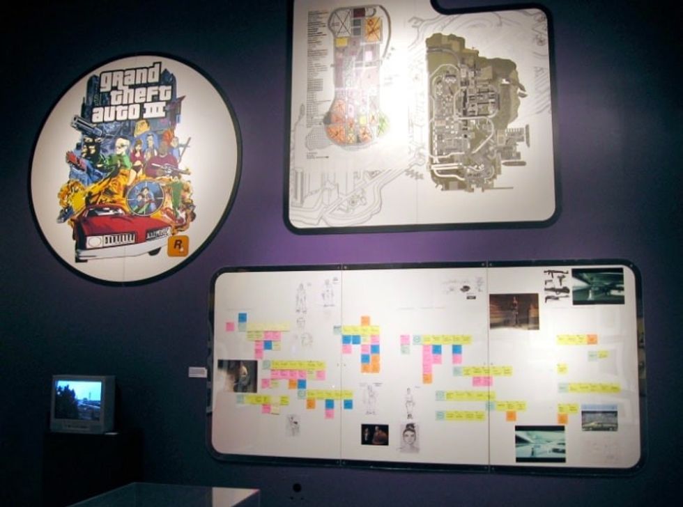 GTA plans and artwork interactive storytelling