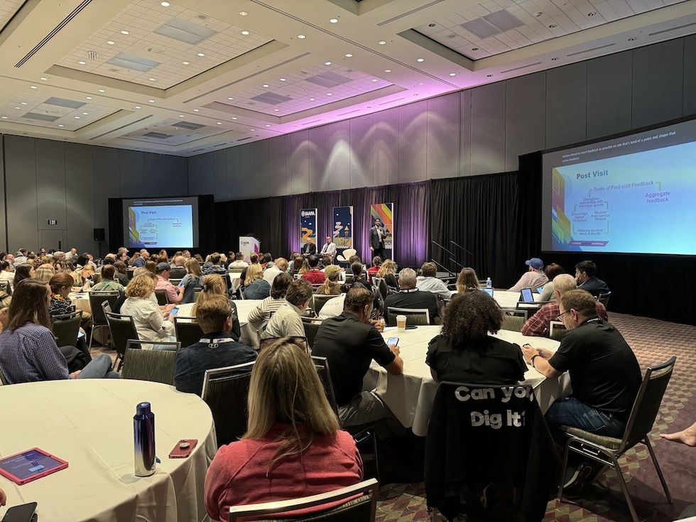 guest feedback session at IAAPA 2023