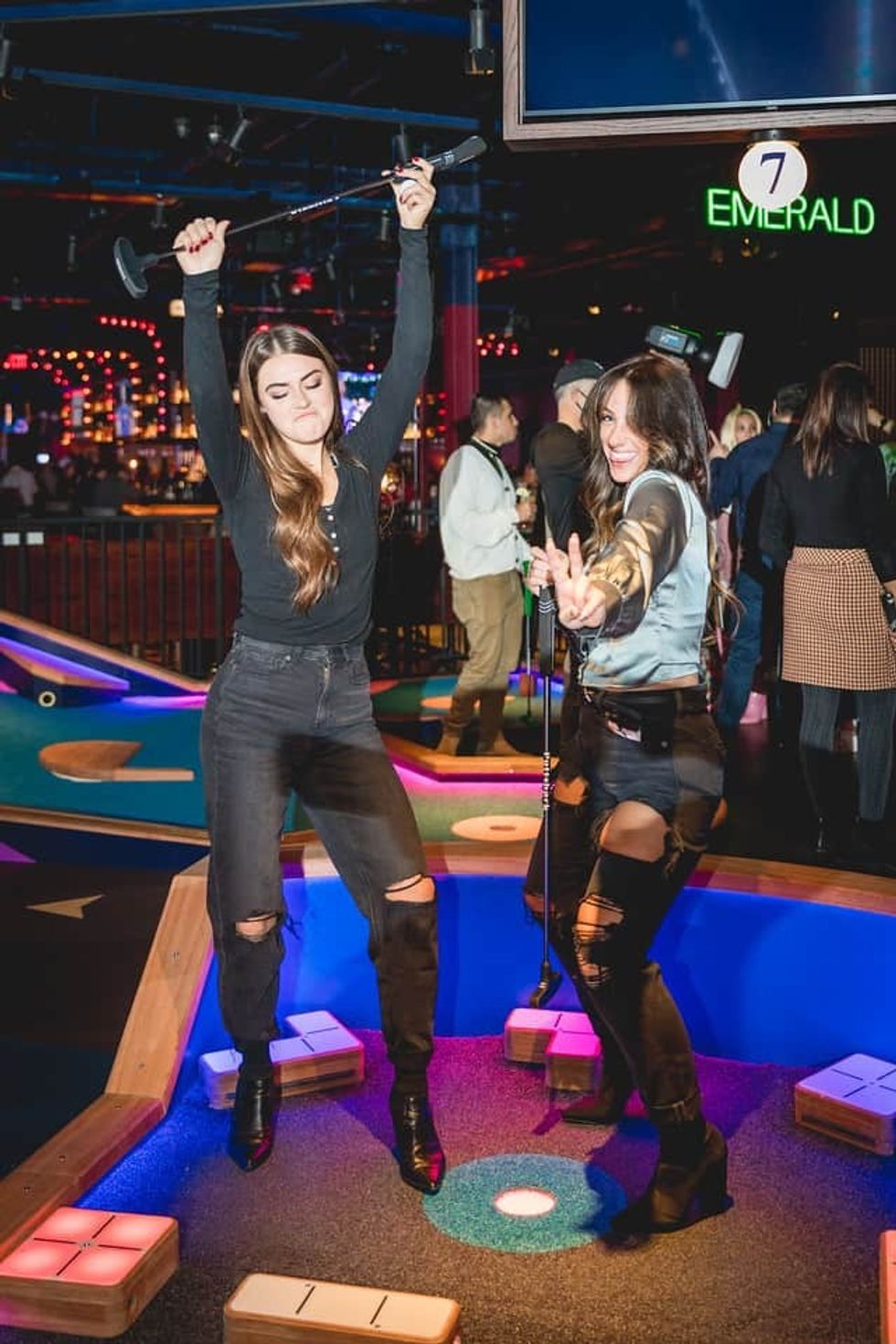 Guest Having Fun Puttshack