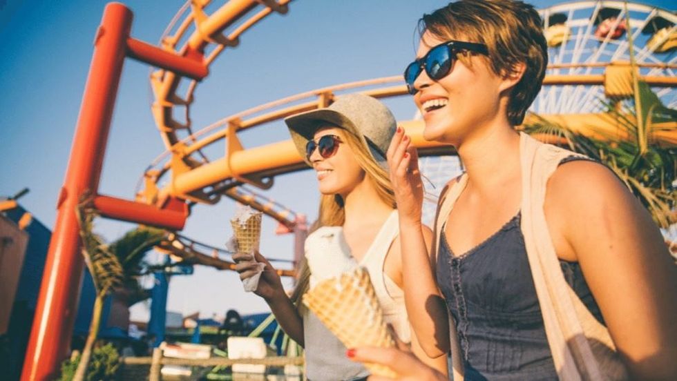 guests at theme park