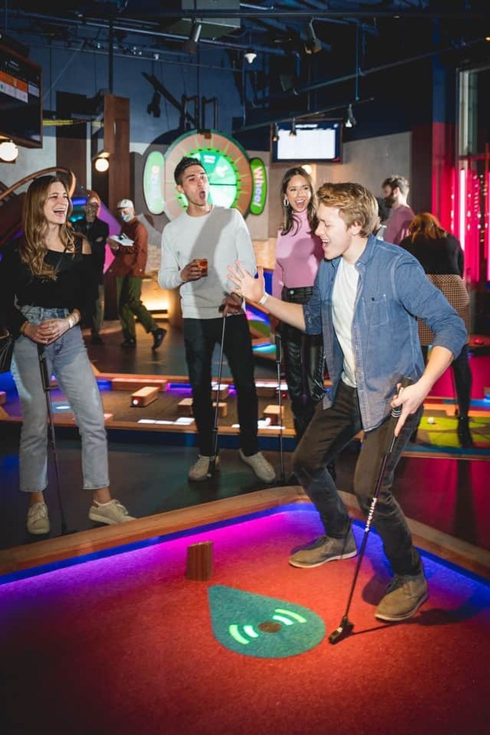 Guests Playing Puttshack