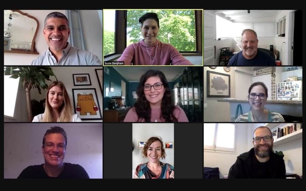 Guru and LuzidLab team members on zoom