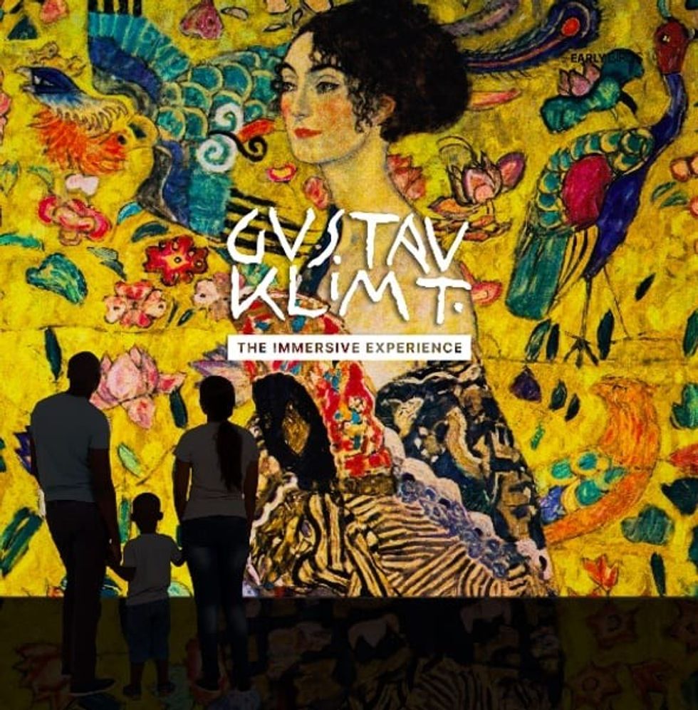 Gustav Klimt immersive experience digital visualization