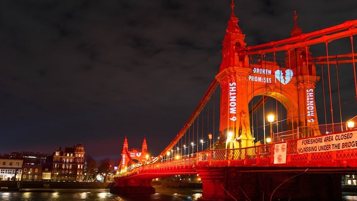 Hammersmith Bridge Projection