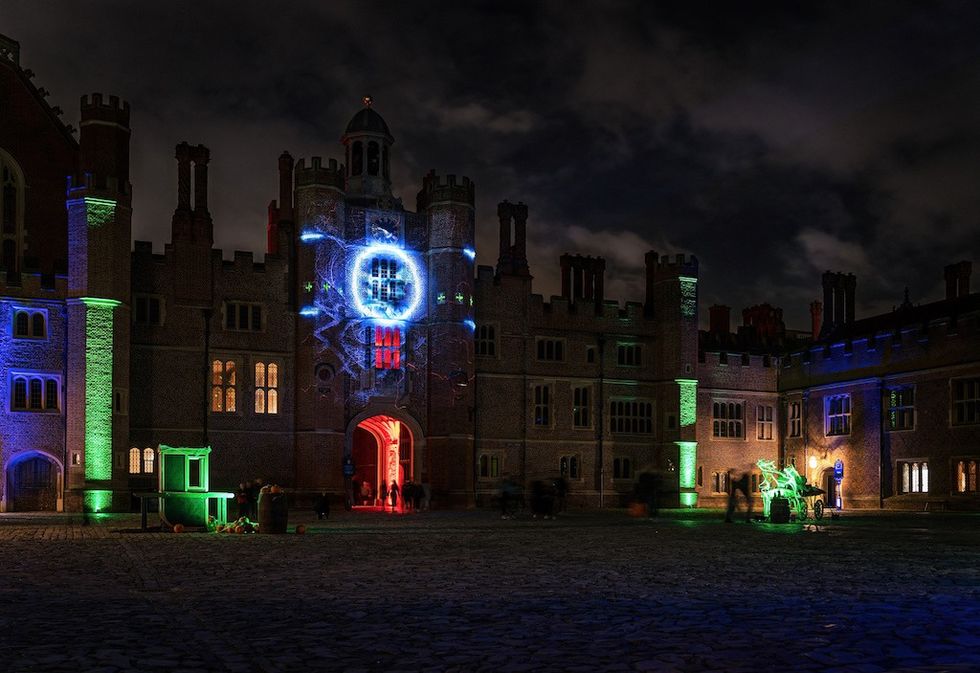 Hampton court light trail LCI Productions