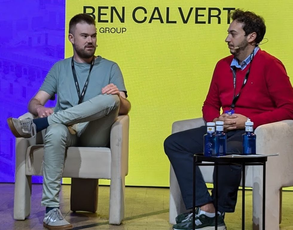 Hamza El Azhar and ben calvert experience economy meeting
