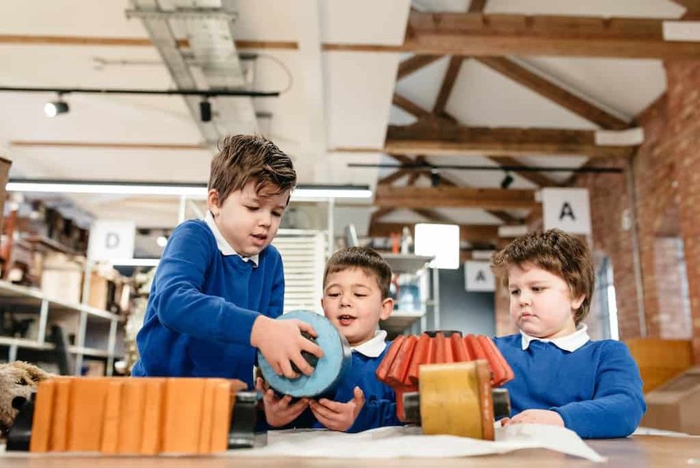 Handling session for schools at the Museum of Making