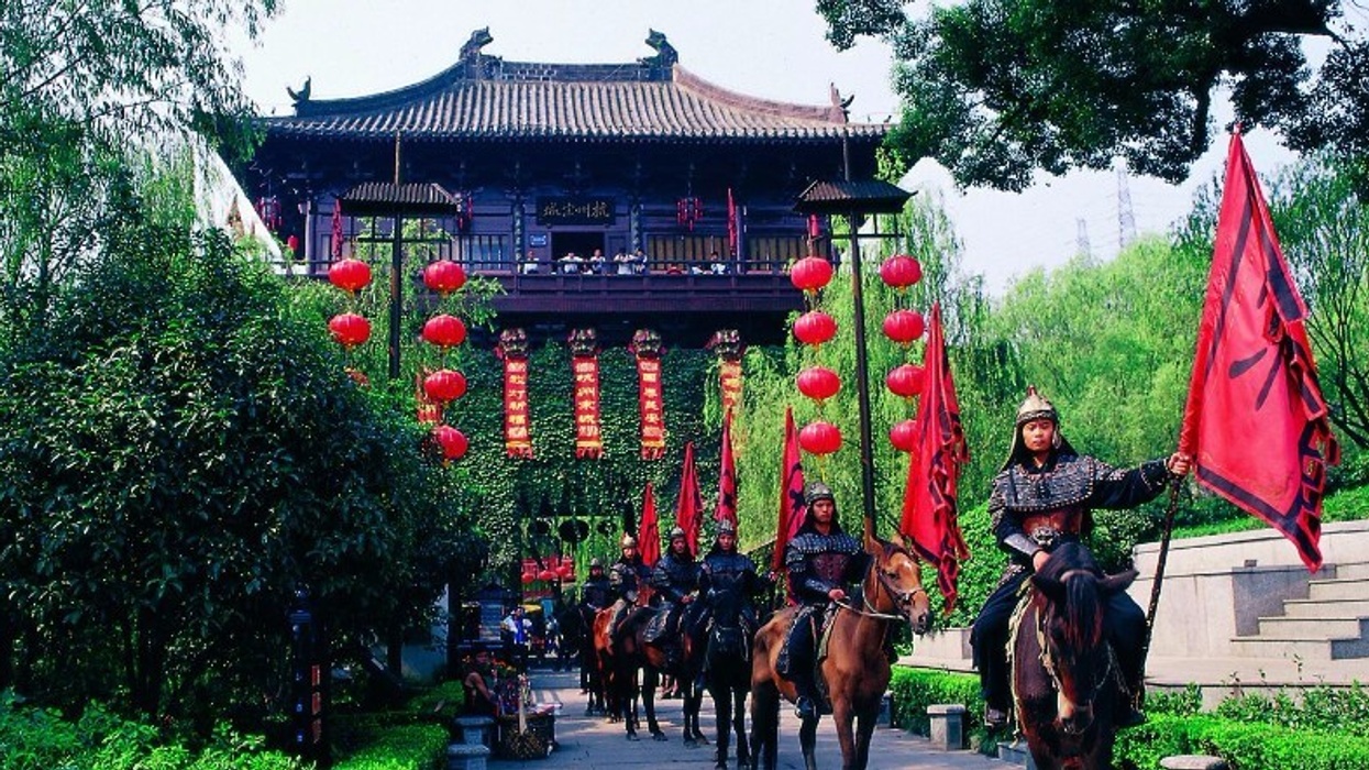 hangzhou where guests are put in the stocks