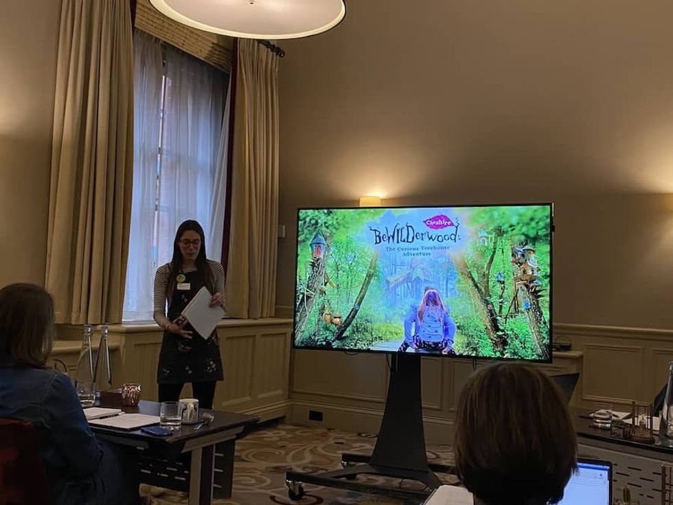 Hannah Monteverde from BeWILDerwood delivering a talk for TOR Systems