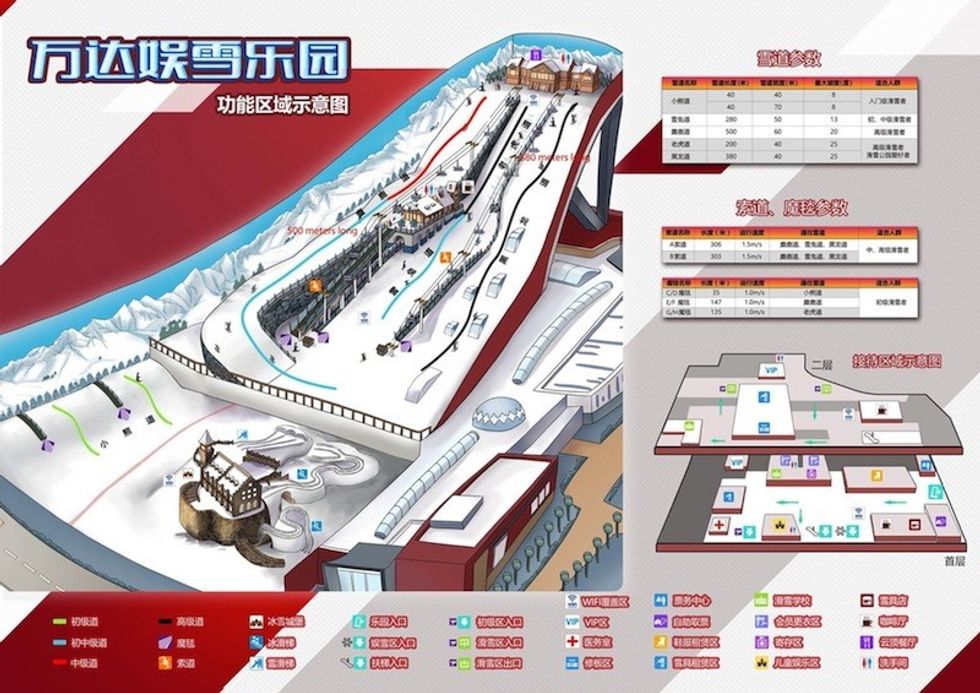 Harbin Wanda Snow Amusement Park map