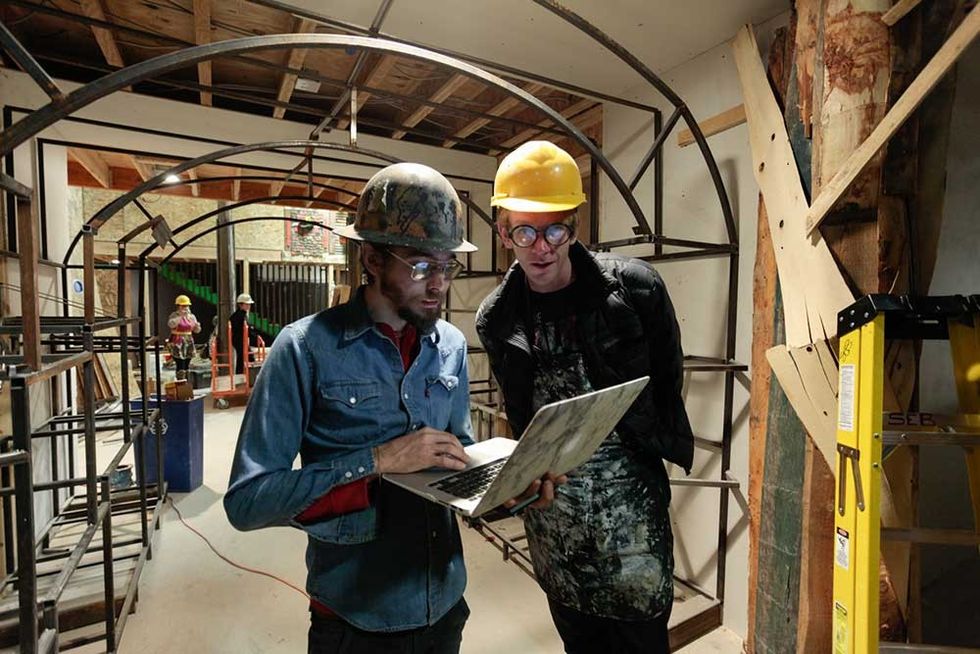 Hard at Work Meow Wolf