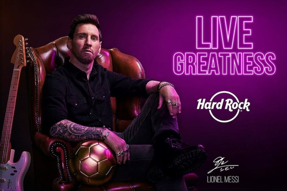Hard Rock Cafe and Messi