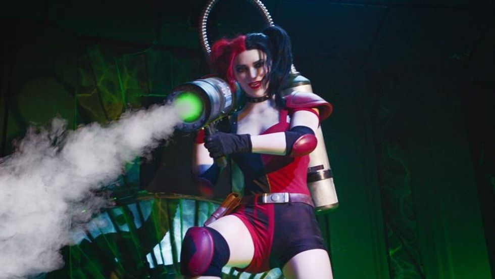 Harley justice league six flags magic mountain