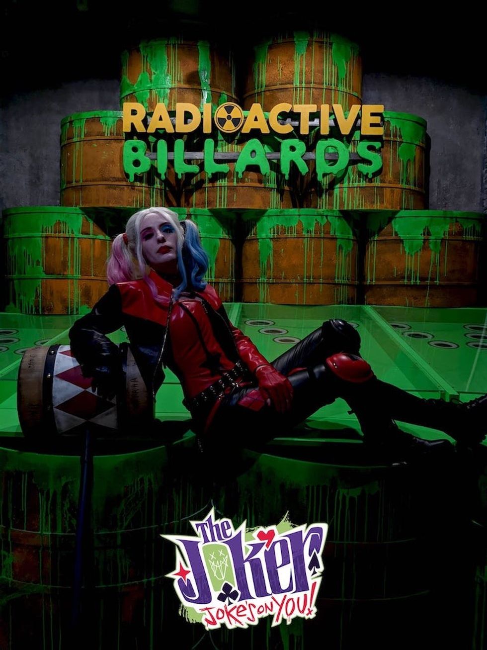 Harley Quin Radio Active Billiards poster