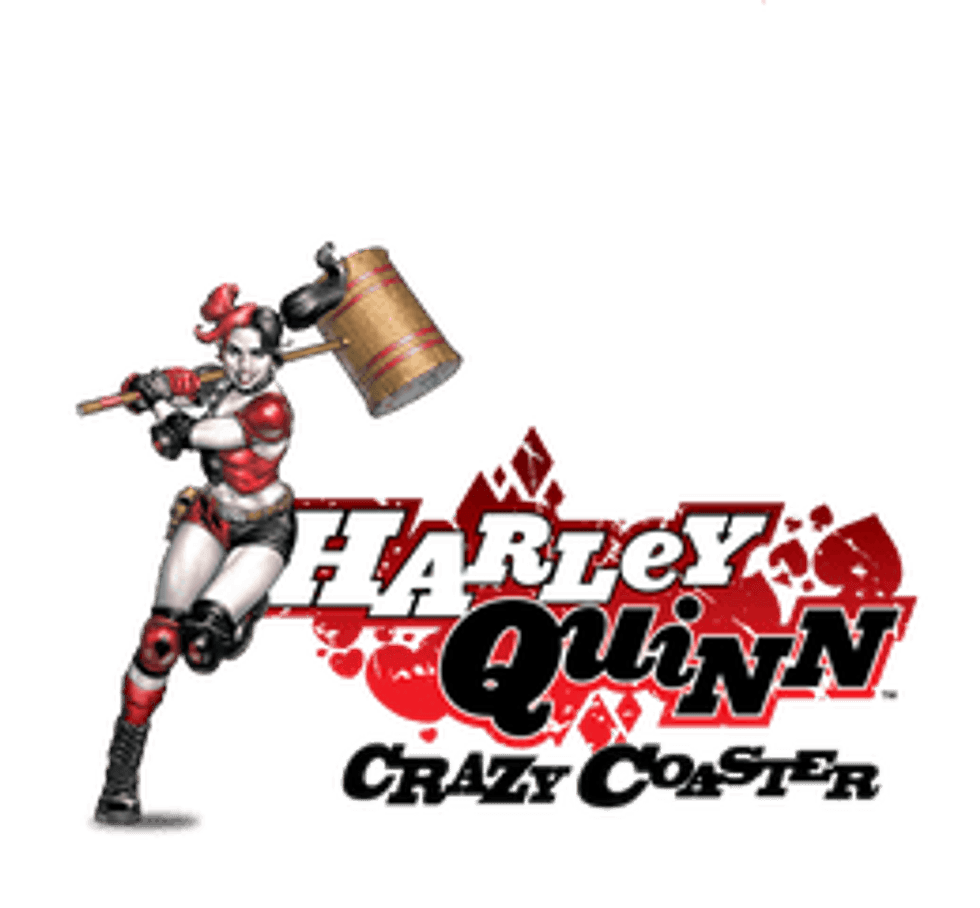 harley quinn crazy coaster logo