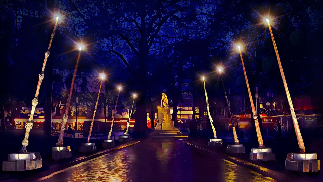 harry potter wand installation leicester square london