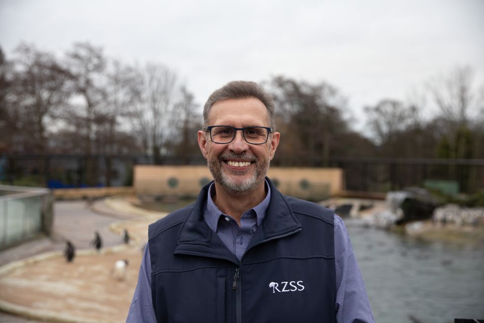 Headshot of David Field standing in front of a penguin enclosure