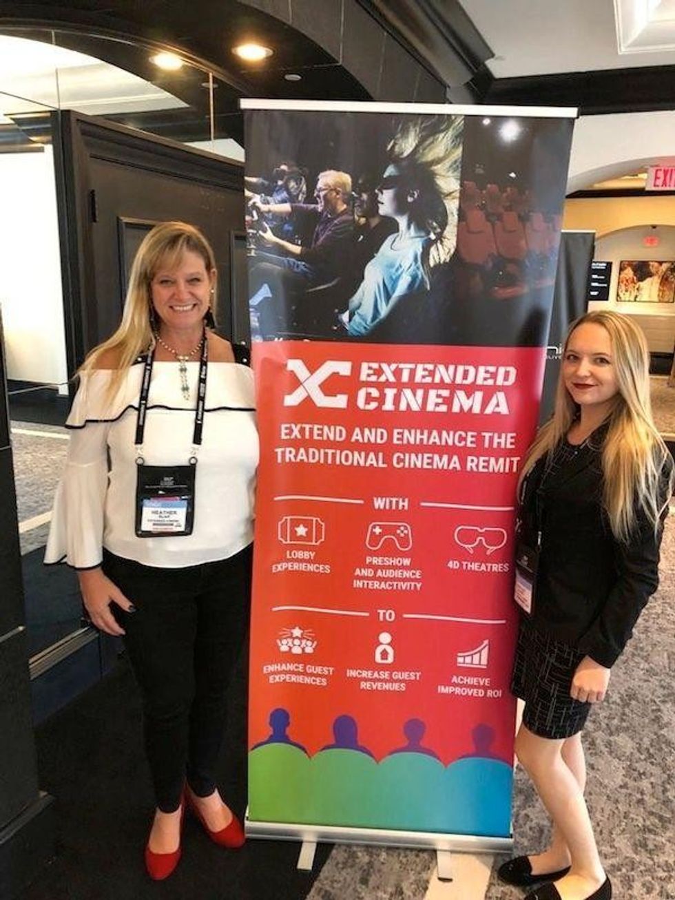 Heather Blair (left) and Hayley Kenney launch thew new Extended Cinema division