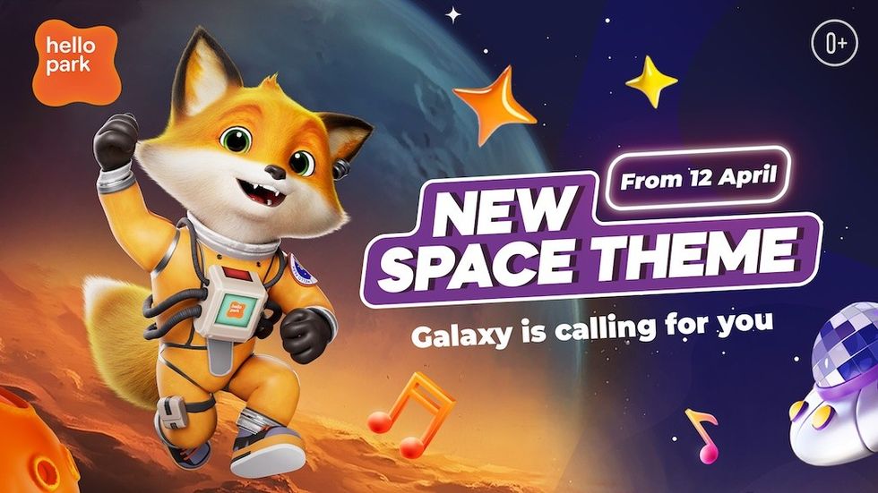 Hello Park new space theme