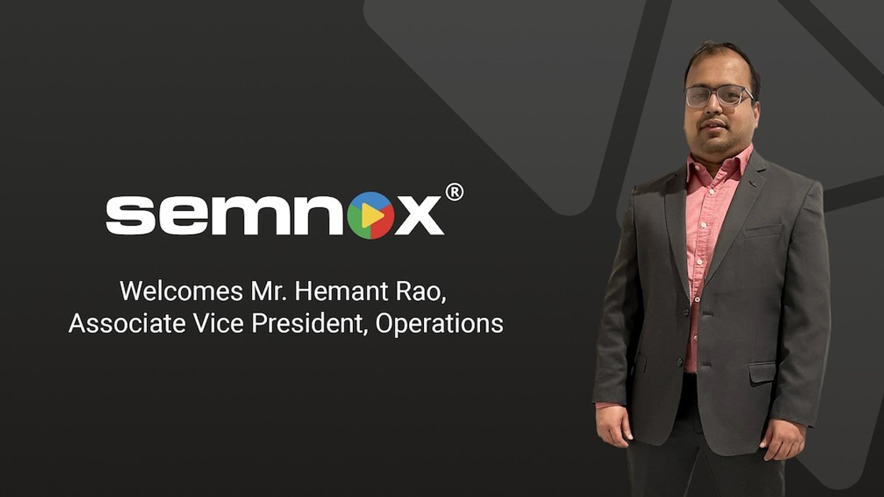 Hemant Rao Joins Semnox Solutions as Associate Vice President