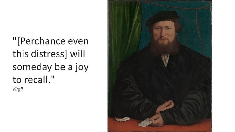 Holbein the Younger this distress will be a joy to recall Axel Rüger