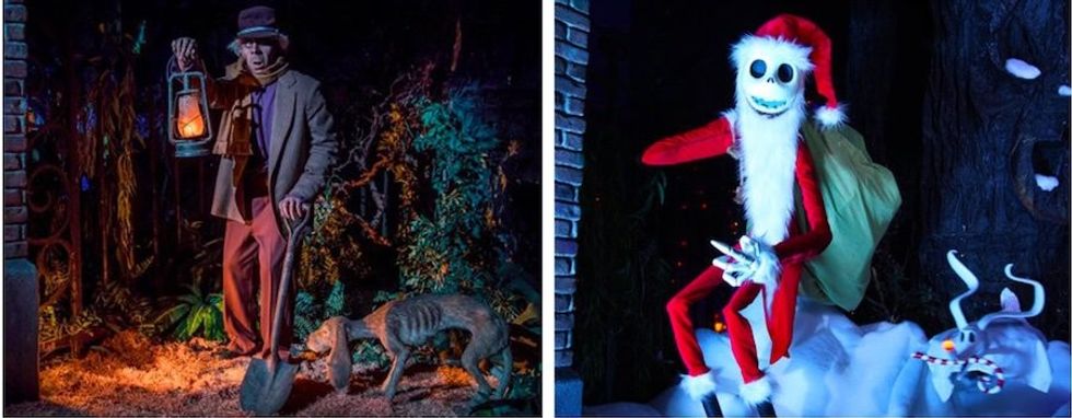 Holiday overlay Disneys haunted mansion