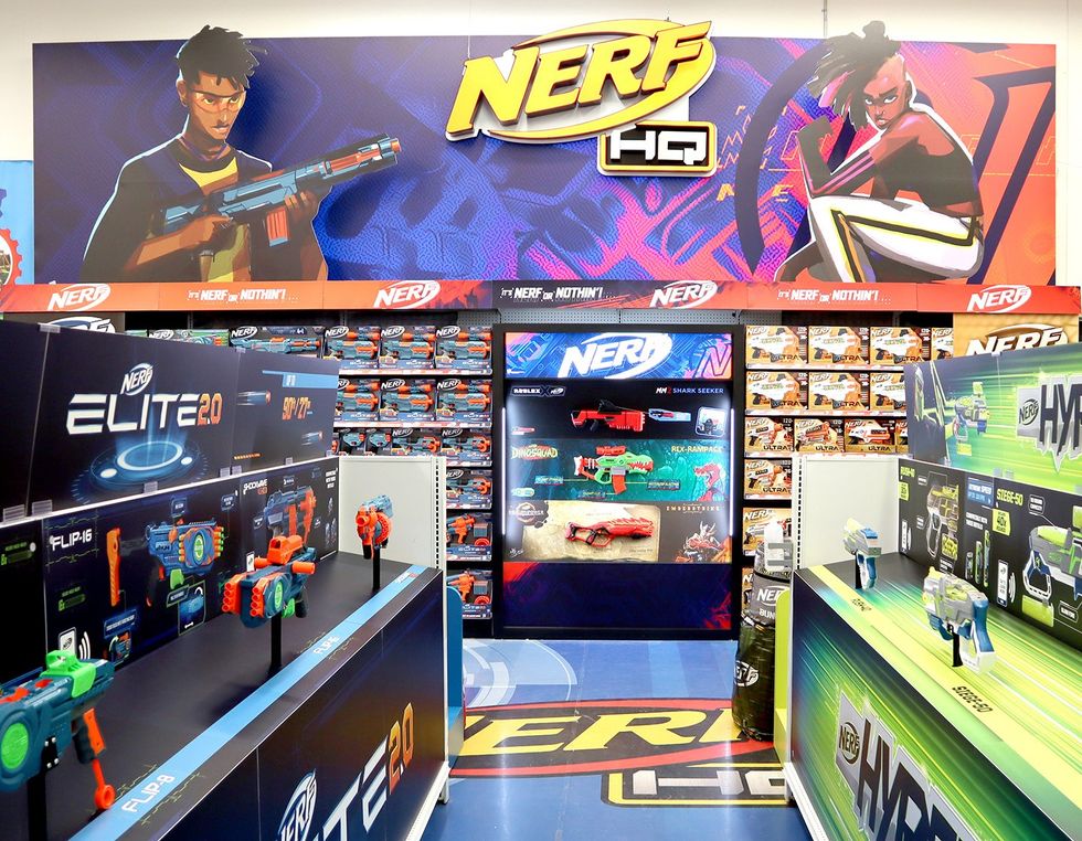 Holman Nerf Retail Display retail lessons from themed entertainment