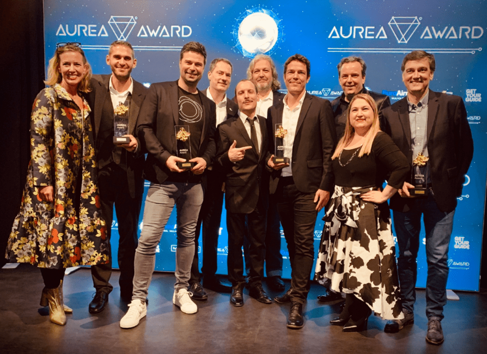 Hologate team at the Aurea Awards