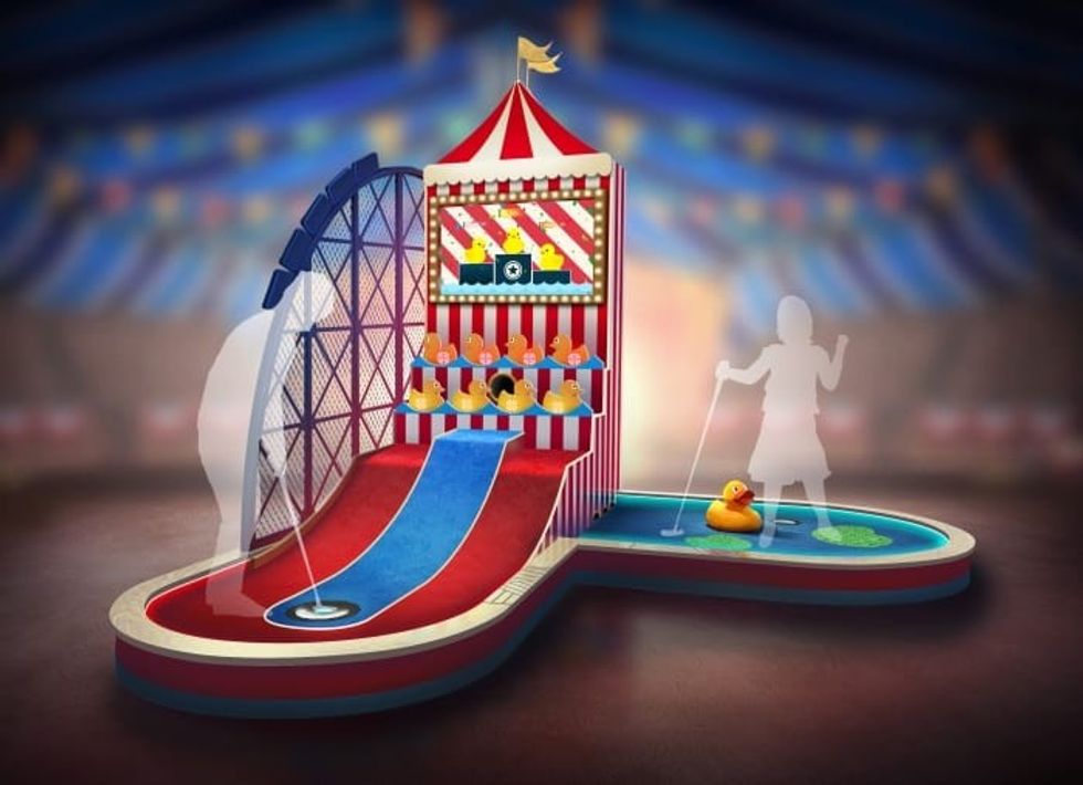 Holovis 360Golf Duck Shoot Concept