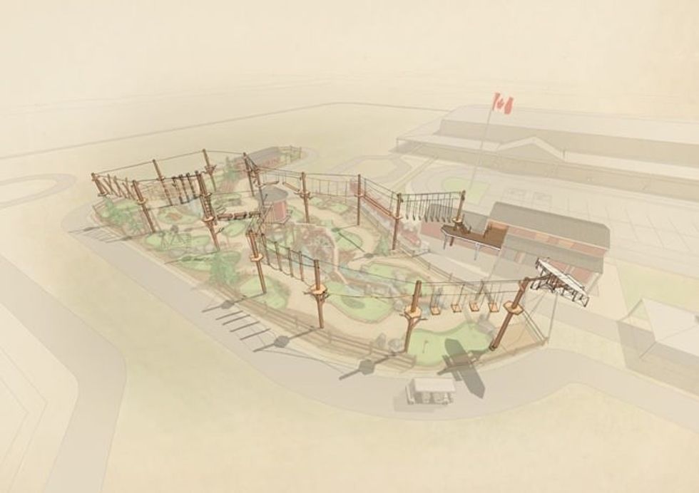 Homestead mini golf high ropes