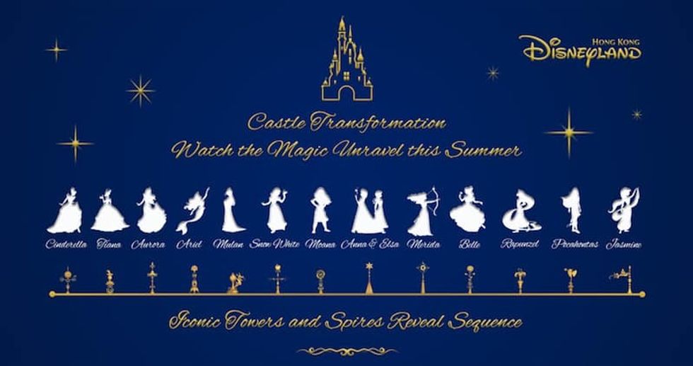 hong kong disneyland disney princess castle