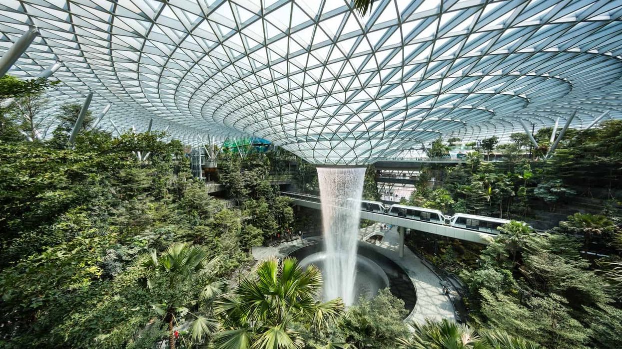 HSCB Rain Vortex and Shiseido Forest Valley Jewel Changi Airport