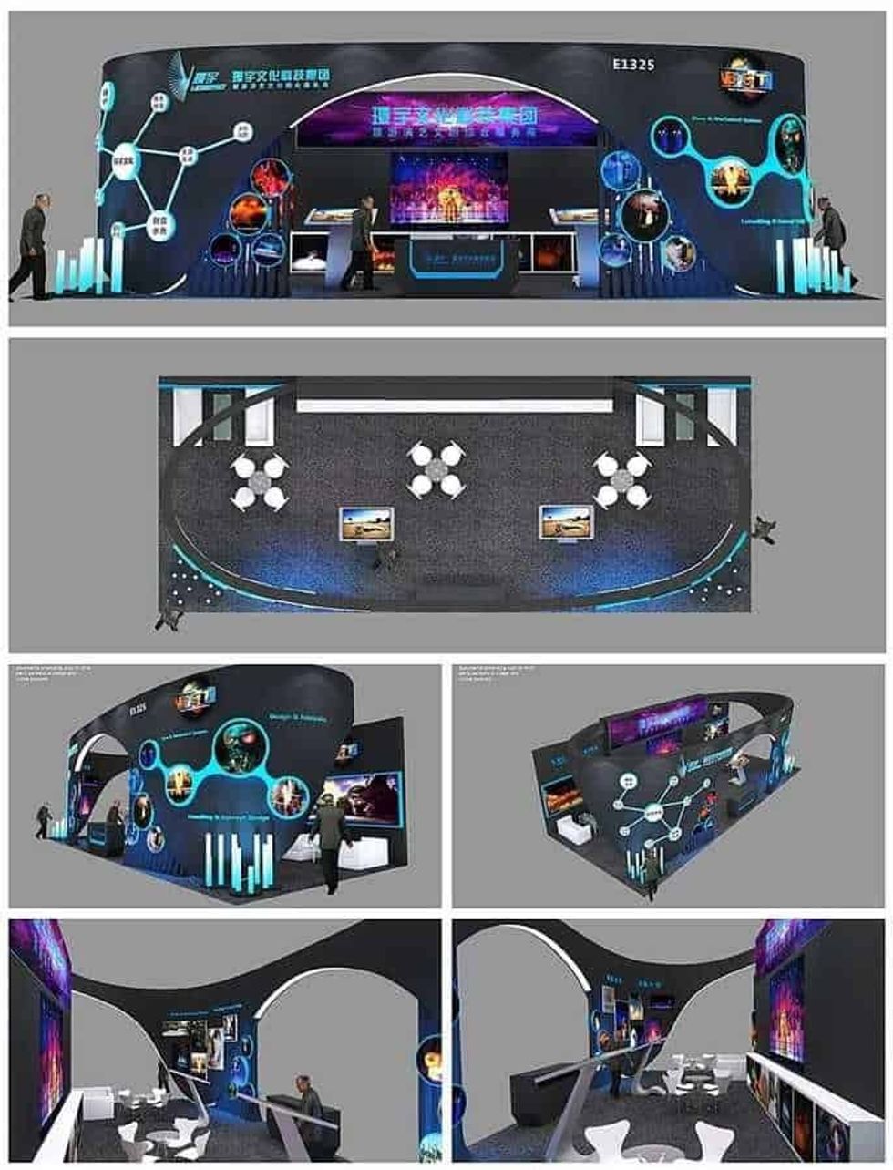 Huanyu Lasereffect booth concept at China Attractions Expo 2019