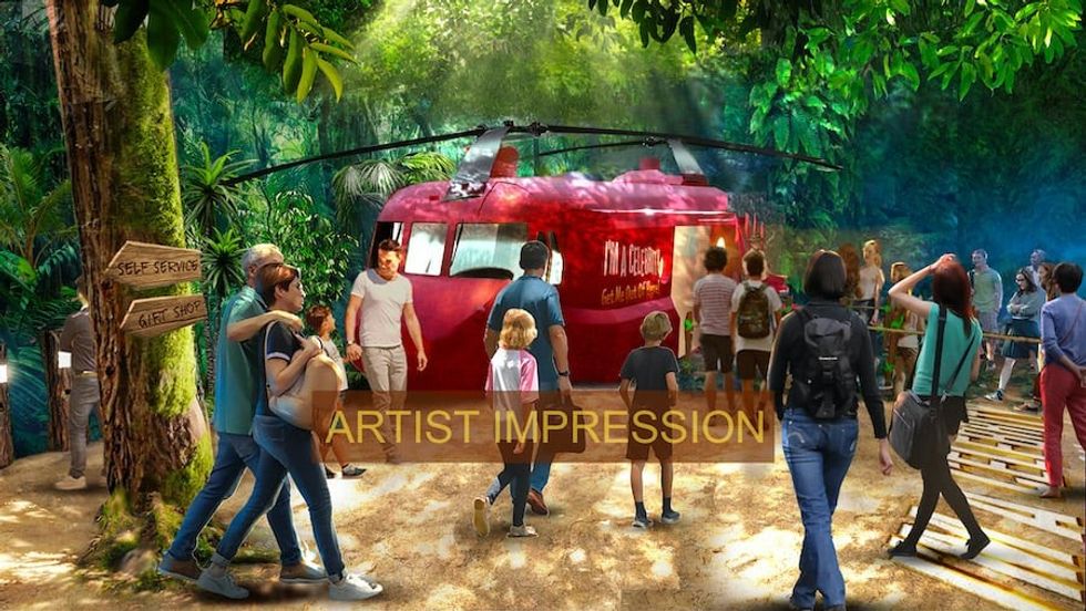 I'm a Celebrity Jungle Challenge artist impression