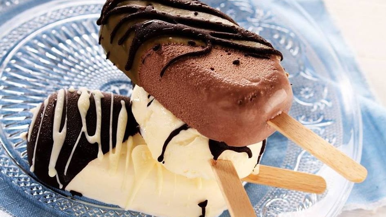 ice cream lollys at ice cream farm