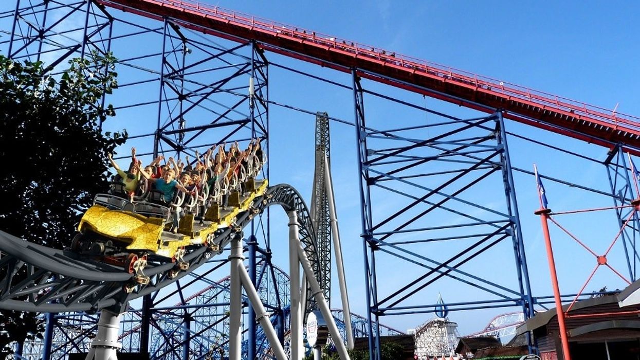 Icon double launch roller coaster at Blackpool Pleasure Beach
