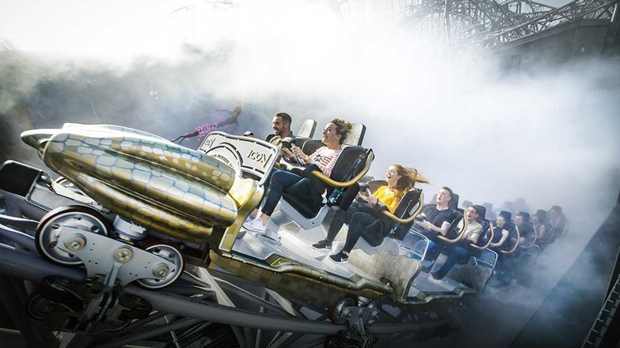 ICON rollercoaster from Mack rides at Blackpool Pleasure Beach