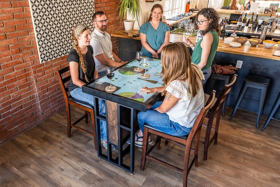 Ideum Tasting Table and Wine Experience