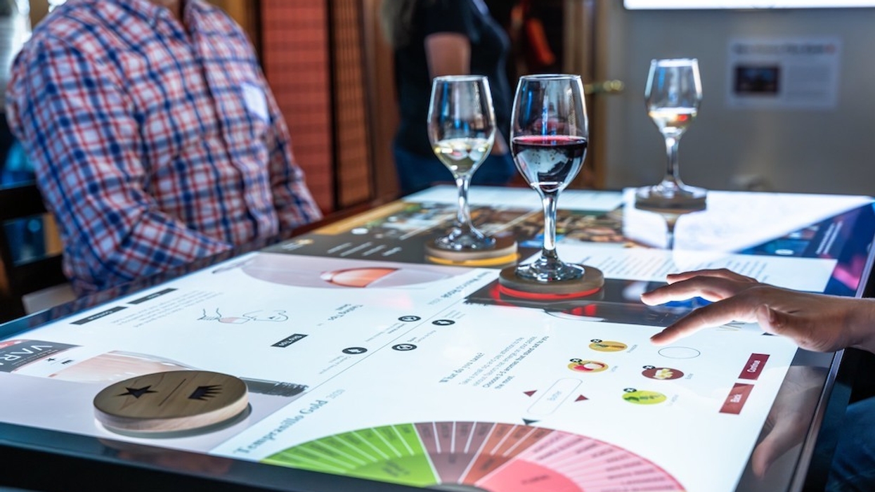 Ideum Tasting Table and Wine Experience