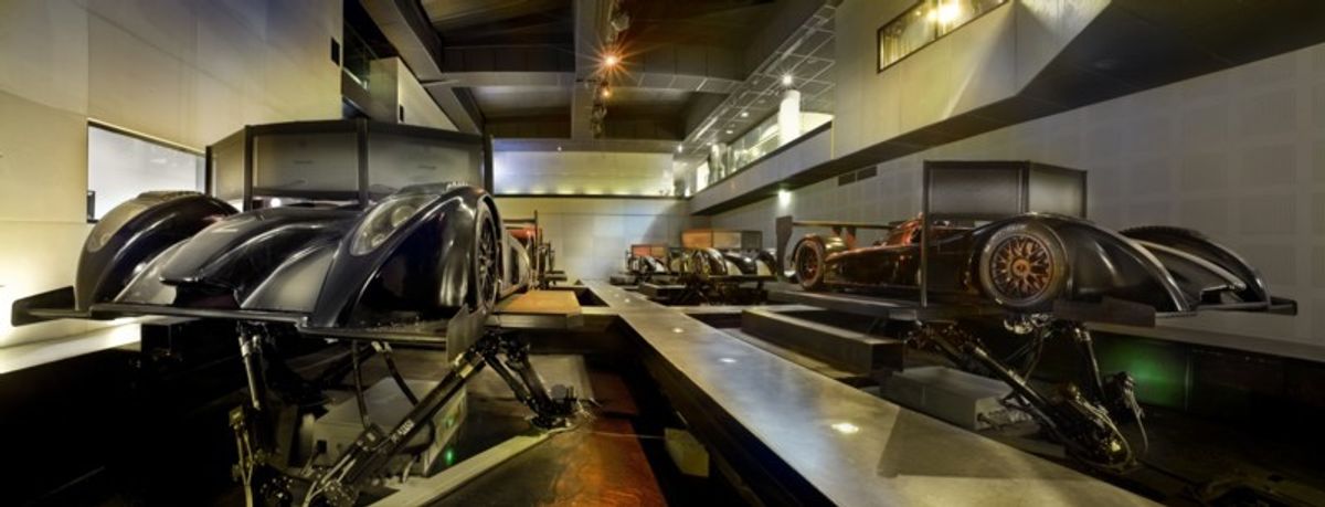 Shaken and Stirred: Racing Simulators with Panache at I-WAY