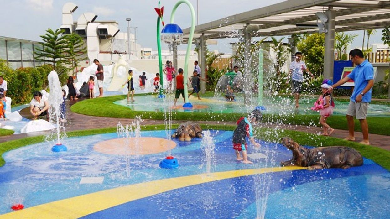 Vortex Rooftop Splashpad® at Tampines 1 Mall in Singapore
