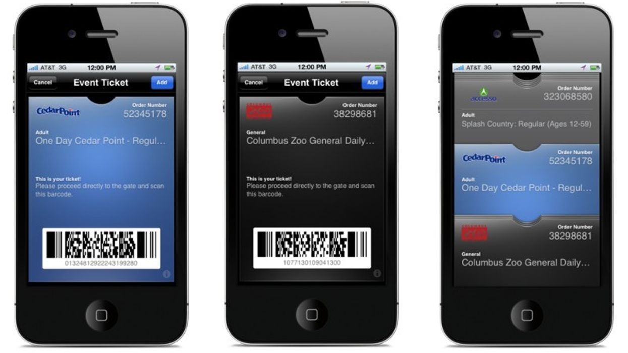 accesso’s Attractions Ticketing for Apple's new Passbook App