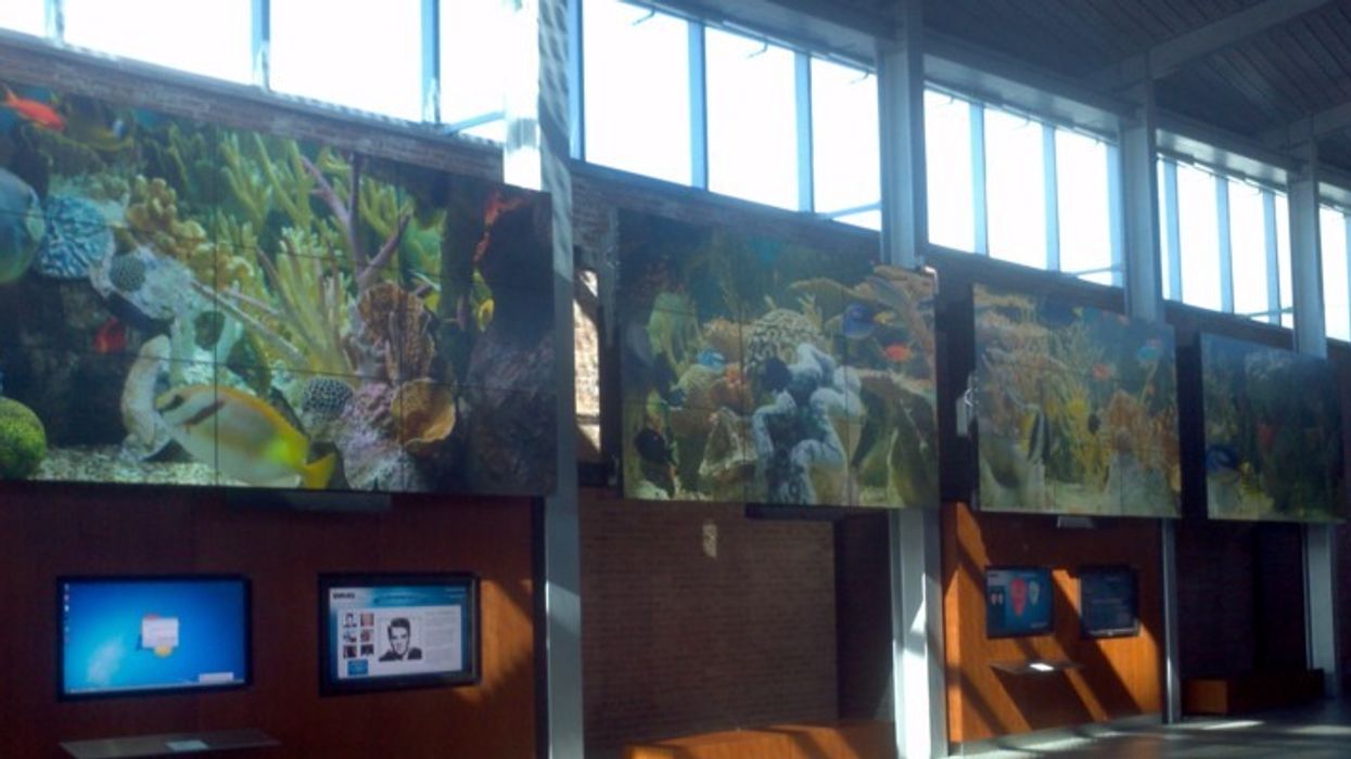 Alcorn McBride Digital Binloop HD Video Player Runs 105-Foot Videowall at New WMS Gaming Headquarters,  Chicago