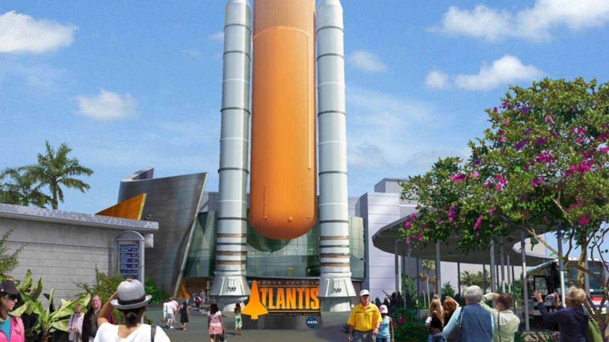 PGAV Destinations: Space Shuttle Atlantis’ Rocket Assembly and Building Rise into the Spring Sky
