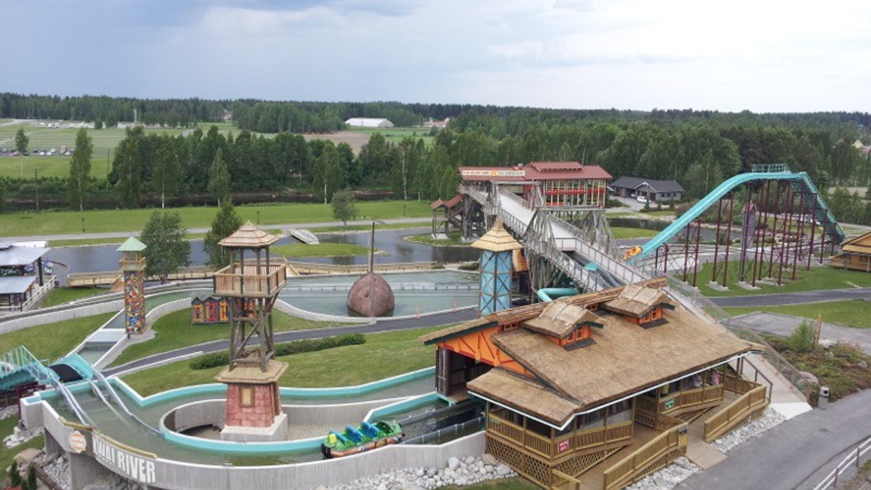 Interlink Install Super Flume Water Ride at PowerPark, Finland