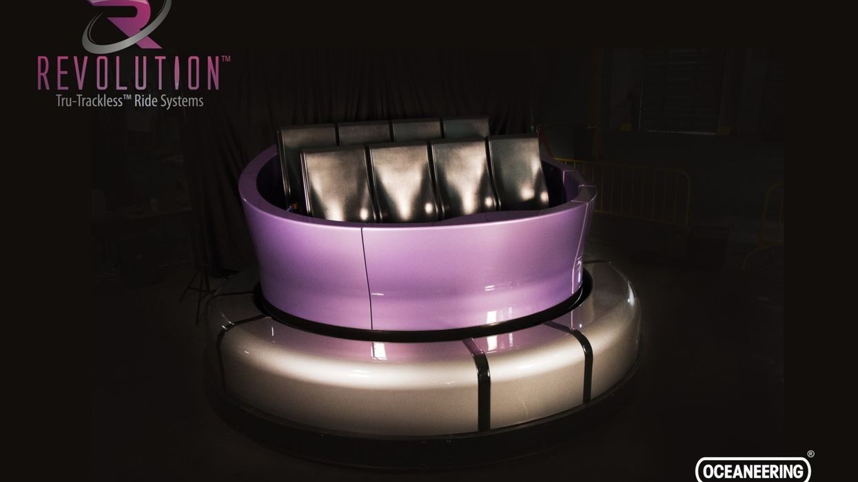 Oceaneering Showcases REVOLUTION™ Tru-Trackless™ Ride System at IAAPA