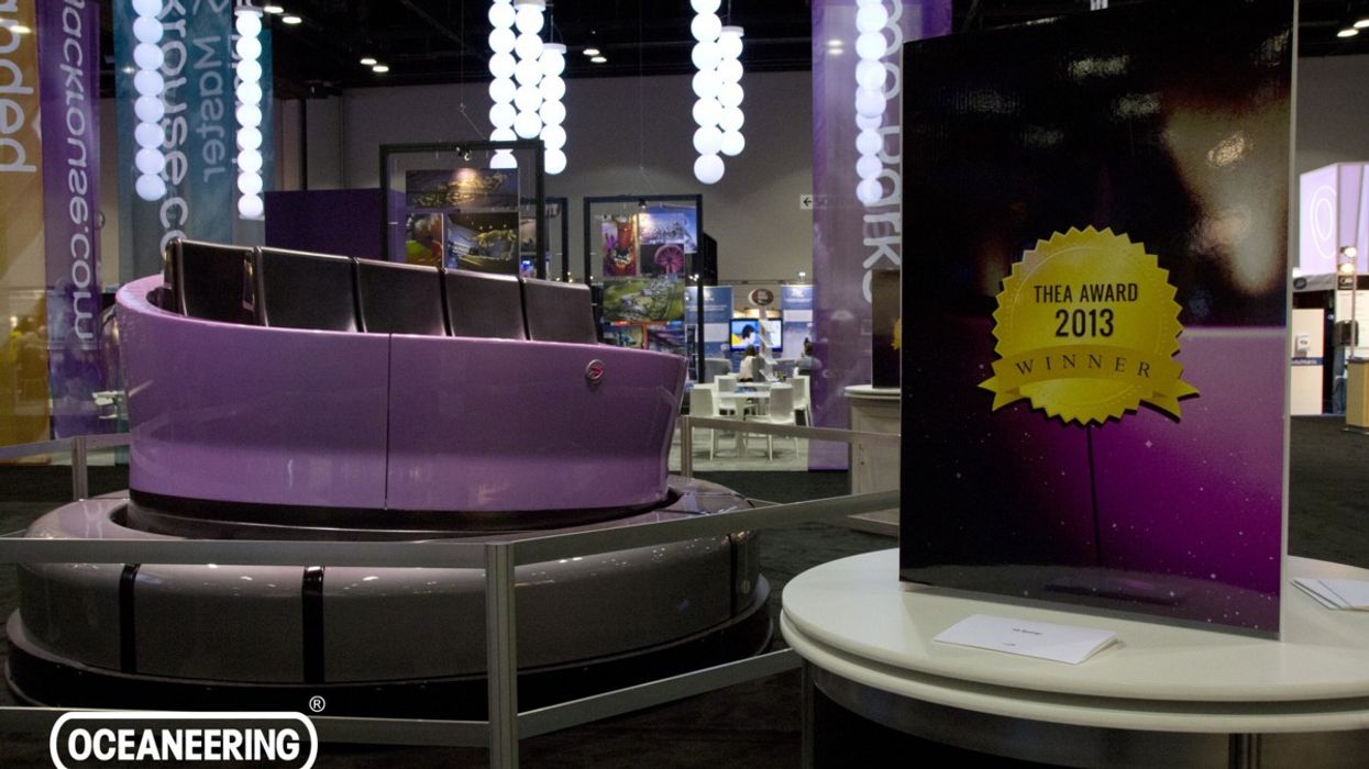 Thea Award for Oceaneering Entertainment Systems' Revolution™ Tru-Trackless™ ride system
