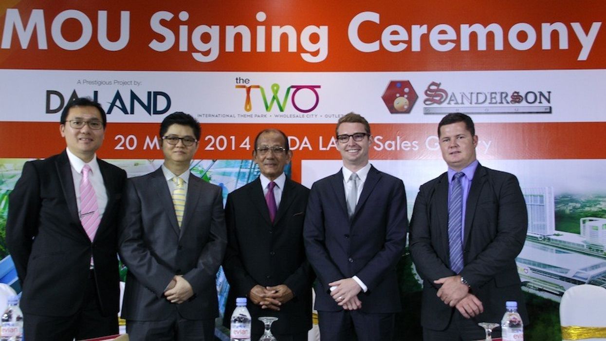 Sanderson and Malaysia's DA Land Sdn Bhd Agree RM300 Million Theme Park